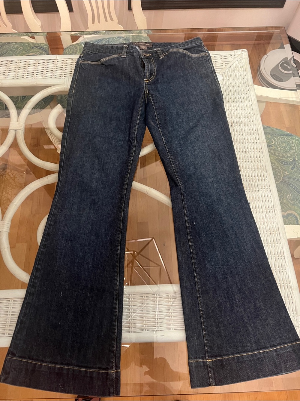 Banana Republic Indigo Wide-Leg Flare Jeans